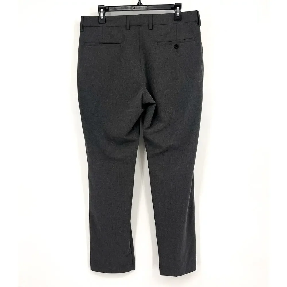 J.CREW Men's Slim-fit Thompson Performance Suit Pants 32x30 Grey Tapered Leg NWT